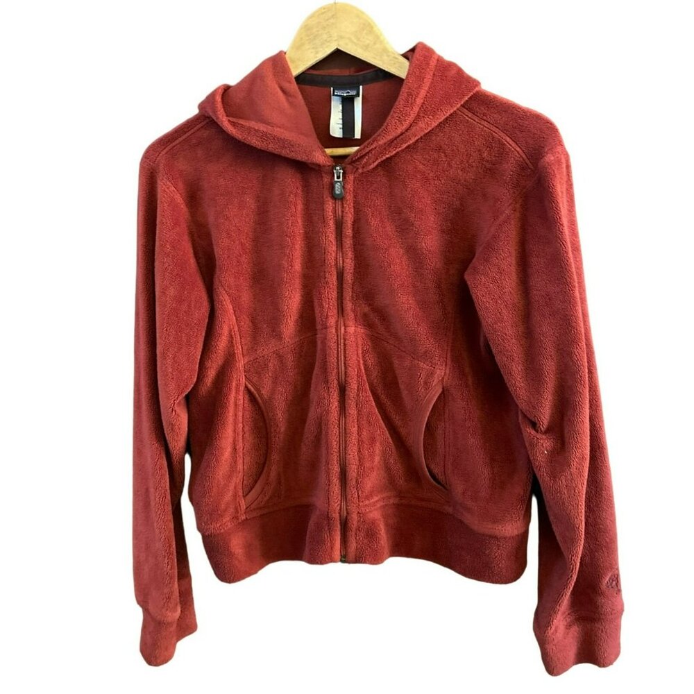 Vintage Patagonia Mars Red Plush Synchilla Hoody Size Small Full Zip Style 20950